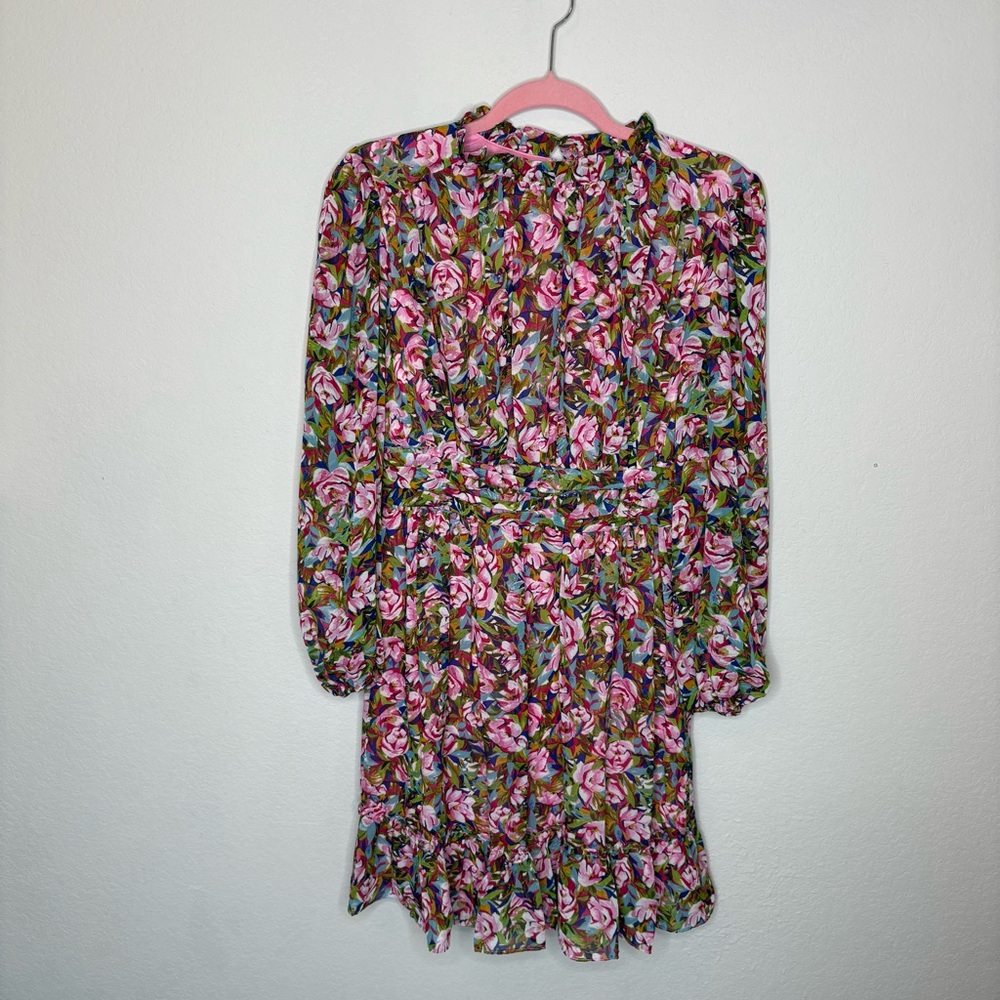 New with Tags Julia Jordan Chiffon Mock-Neck Shift Dress - Picture 2 of 9